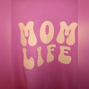Time and Tru Kids 'Mom Life' Graphic Tee Pink